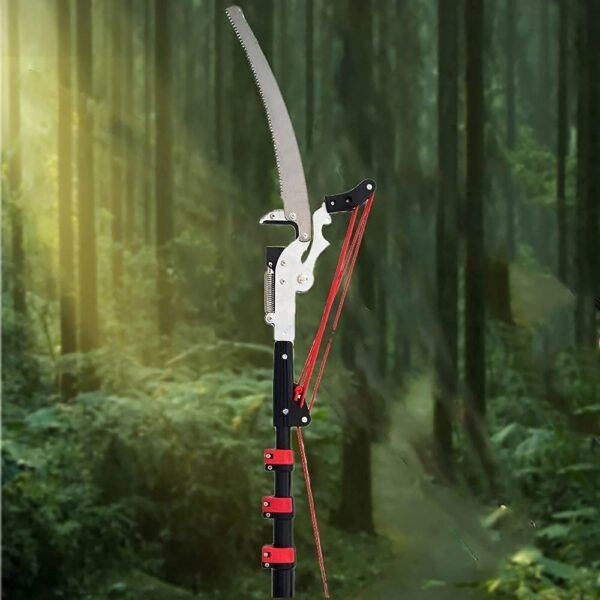 Telescopic Pruning Saw Wi Telescopic Handle, Professional Guard Telescopic Pole Saw, Manual Rim Saw for Pruning, High Altitude Greening Gardening Tools
